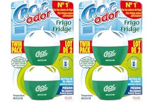 THE LONDON FINERY Fridge Deodoriser – Odor Eliminator for Fridge, 2 x Twin Pack (4 x 33g)