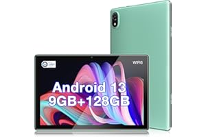 DOOGEE U10 Tablet, WiFi 6 Tablet Android 13, 9GB RAM+128GB ROM, Tablet 10.1 Pulgadas 1280 * 800 IPS, Face ID, Bluetooth 5.0, 5060mAh, OTG, TÜV Rheinland, Tablet PC, 8MP+5MP, Verde