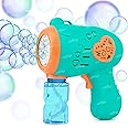 Zest 4 Toyz Bubble Machine for Kids Automatic Bubble Gun Leak-Proof Design with 1 Bubble Solution Outdoor Toys for Kids Boys Girls (Green)