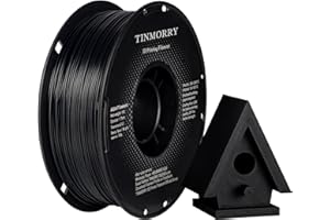 ‎TINMORRY ASA Filament 1.75mm, TINMORRY High UV & Hitzebeständig 3D-Druck Filament, Langlebig & Zähigkeit, Kompatibel mit Bambu Enclosed Drucker, Perfekt für den Druck von Outdoor-Teilen, 1KG Spule, Schwarz