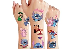 LANSEEDE 4 sheets Cute Temporary Tattoos Skin Stickers (100+designs), Birthday for Boys Girls Kids School Supplies, Party Supplies Favors, Stickers Gift for Kids