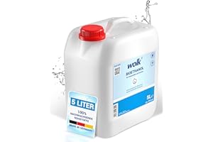 ‎WOLK Bioethanol 5L Premium – Geruchsneutraler Brennstoff für Kamin, Tisch- & Gelkamine | 94% Reinheit | Rußfrei & Sicher – Made in Germany