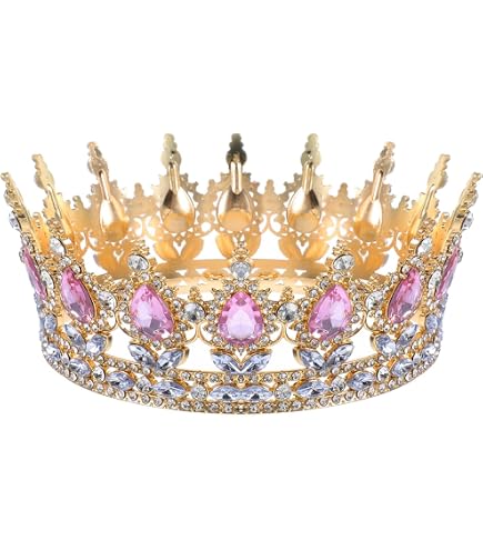 Krone Damen,Krone Für Torte, Diadem Gold, Strass Kronen