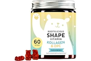‎BEARS WITH BENEFITS Kollagen & OPC Hochdosiert Gummibärchen – VERISOL® Kollagenpeptide 2500 mg mit Traubenkernextrakt-OPC, Vitamin C & E – 60 Stück – Zuckerfrei – Bears with Benefits