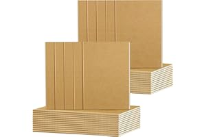 DWIYITTN Mini Taccuino Tascabile, 24 Pezzi Taccuini a Righe con Copertina Carta Kraft, Piccoli Quaderni per Bambini Studenti Viaggi Ufficio, 36 Pagine, 12,7 x 8,9 cm, Marrone