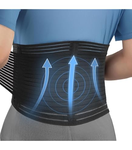 Cofan Fascia Lombare Da Lavoro Con Bretelle Incrociate – Supporto Forte Per La Schiena, Taglia L, Perfetta Per Sollevamento Pesi E Carichi - 4