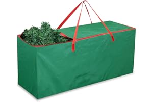 DIJIA Borsa per Albero Natale-165 x 38 x 76 cm Borsa per la Conservazione di Alberi Artificial di Natale Oxford 420D con Manici Rinforzati, Resistente Resistente Sacca per Albero di Natale