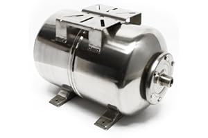 WILTEC 24L INOX Pressure Tank Vessel Water Natural Rubber Domestic Waterworks Stainless Steel