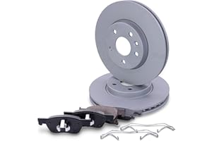 ATEC GERMANY Juego de frenos eje delantero incl. discos de freno Ø 276 mm ventilados + pastillas de freno delanteras Compatible con OPEL ASTRA K (B16), ASTRA K Sports Tourer (B16)