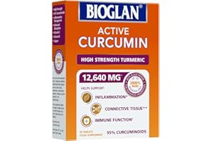 Bioglan Active Curcumin | Turmeric Extract | 1 Month Supply | 30 Tablets