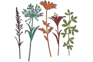 U-horizon Beautiful Flowers Cutting Dies, DIY Scrapbooking Metal Embossing Stencil Template Mold for Album Paper Card Art Craft (Beautiful Flowers)