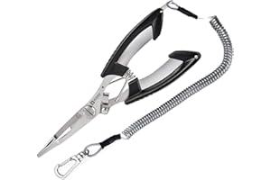 Booms Fishing H01 Pince de Pêche à Multi-Fonction Ciseaux en Acier Inoxydable