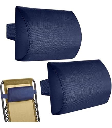 Cuscino Regolabile Per Testa - Per Sdraio, Sedie Da Spiaggia E Giardino, In Rete Traspirante, 37x17x5cm - Foto 4