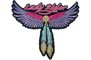 A-PRO SRL Patch Textile Thermocollant Motard Dame Coloré Lady Rider Fer Blouson Moto Gros