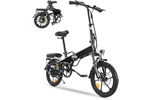 ‎FINBIKE Finbike Elektrofahrräder Klappbar,14/16 Zoll Elektrofahrrad 7.8Ah Akku,250W Kompakt E-Bike mit 3H Schnellladung,3 Fahrmodi,3 Geschwindigkeitsmodi,Reichweite MAX 45km,Falt-Pedelec für Erwachsene/Teens