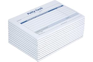 Adams Petty Cash Receipt Pad, 5 x 3-1/2 Inches, 50 Sheets per Pad, Pack of 12 Pads (9672ABF)