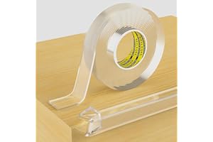 MILEQEE Clear Edge Protector Strip,25mm×3m,Sharp Edge Wrap Cover Tape, Self Adhesive Protective Bumper Guards for Cabinet Door Desk Glass Table Bed Furniture, Kitchen Countertop, Waterproof