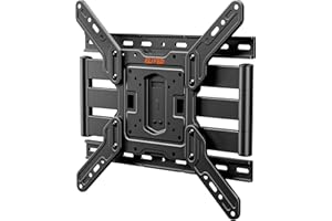 ELIVED Ultra Slim TV Wall Mount for Most 26-60 Inch TVs, Low Profile TV Mount, Full Moiton Wall Mount Bracket Swivel and Tilt, Max VESA 400x400mm, Holds up to 40 KG. Fits 16" Wood Studs EV3033