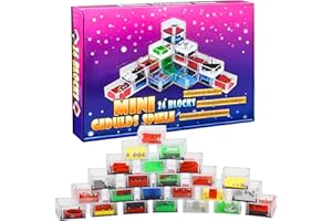 HUAHUANGHUI 24 pezzi Mini Giochi di Puzzle,Labirinto Cubo 3D,Gioco di abilità,Regalini Mini Giochi Puzzle,Labirinto Tridimensionale,Gioco di pazienza per bambini,Giochi per Bambini e Adulti