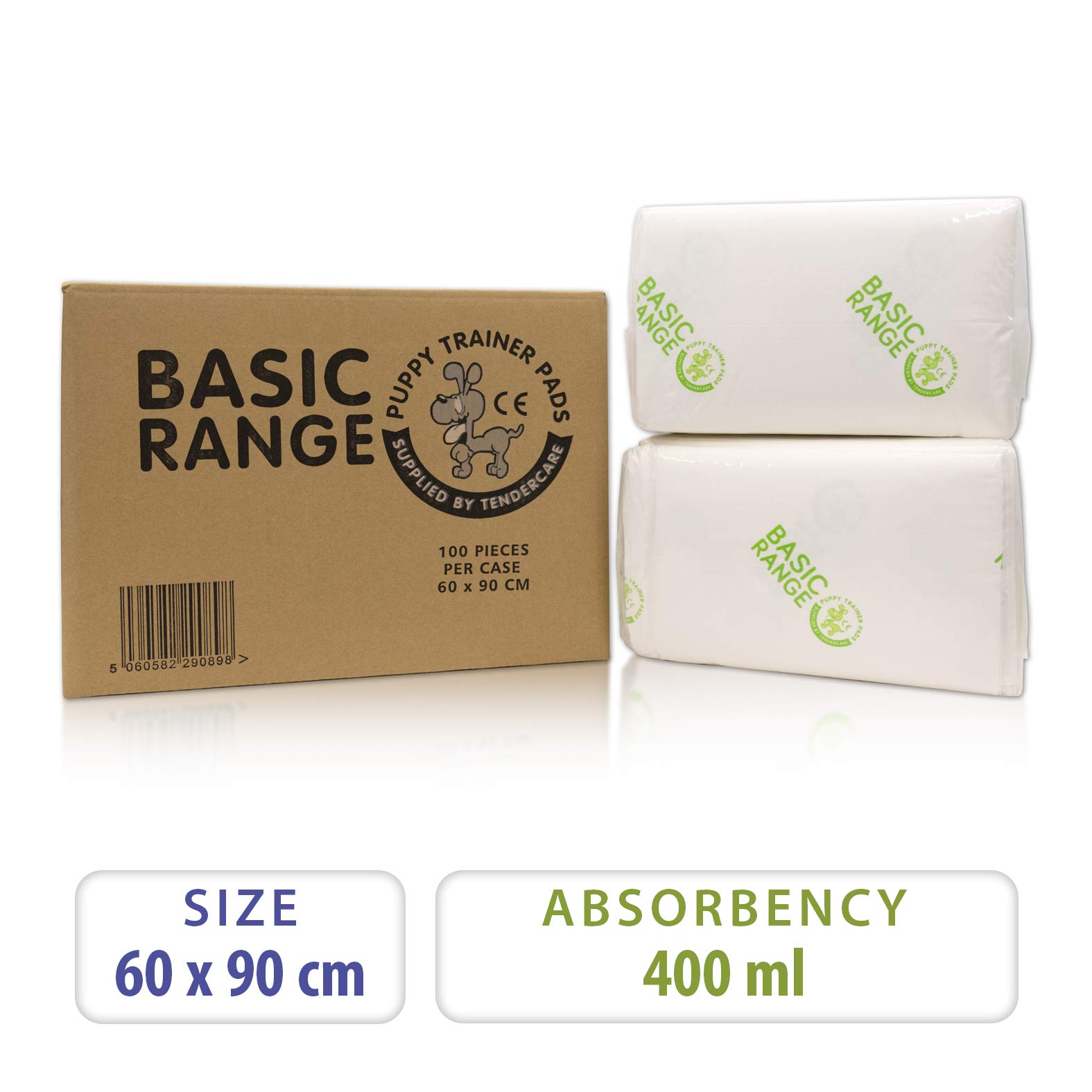 100 Tendercare 60x90 cm Basic Range Extra Large Puppy Training Pads