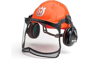 JCHOPE Husqvarna Sicherheitshelm, inkl. Gehör- und Gesichtsschutz