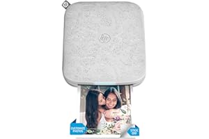 HP Sprocket 3x4 Inch Instant Smartphone Photo Printer - Portable Color Wireless Mobile Printer - Zink Sticky-Back Photos - Print from Compatible iOS & Android Devices with Bluetooth w/the Creative App