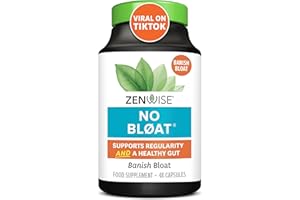 Zenwise Health No Bloat - Probiotics, Digestive Enzymes - Ginger, Dandelion, and Lactase to Improve Digestion (48 Count)