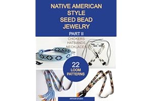 Native American Style Seed Bead Jewelry. Part II. Chokers, hatbands, necklaces: 22 loom patterns