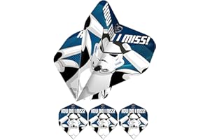 Shepperton Design Studios Original Stormtrooper Officially Licensed Dart Flights, Standard No2 Shape, 100 Micron, Available in Multiple Designs and Pack Sizes.