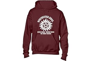 Crown Designs Winchester Brothers Horror Teen Fiction TV Show Inspired Unisex Premium Quality Hoodies for Men, Women and Teens