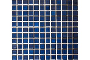 MOSAIK-NETZWERK mosaico piastrelle di rete parete UNI blu cobalto lucido ceramica mosaico specchio piastrelle doccia tazza per piastrelle da parete quadrato cucina bagno WC