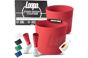 LOOPA® Pro Grip Tapes Fußball Schienbeinschonerhalter aus hochwertigem Silikon für Herren, Damen & Kinder (ab12J.) | Fußball Stutzenhalter | Shin Guard Holder | Shin Pad Stay