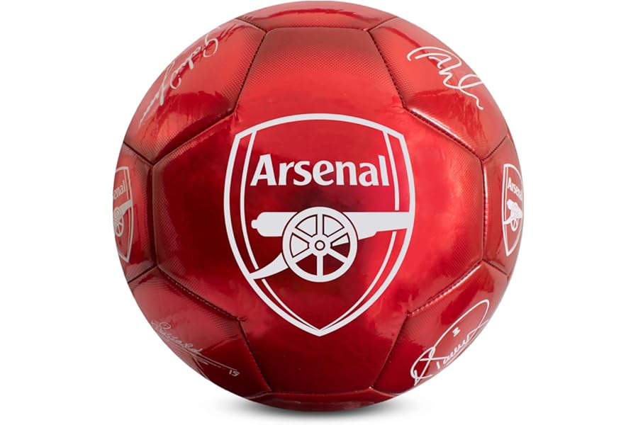 Hy-Pro Officially Licensed Classic Signature Football - Metallic, Size 5, Training, Match, Merchandise, Collectible For Kids and Adults