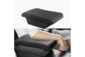 TPARTS Cojín de soporte de cuero para reposabrazos Tesla Model 3/Y/X/S Tesla, decoración de reposabrazos, accesorios interiores, almohada de espuma viscoelástica, funda para reposabrazos, almohadilla
