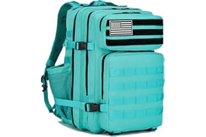 SEYATULLH Mochila Militar Táctica 45L - Sistema MOLLE Senderismo Camping - Hombres Mujeres