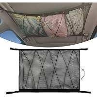 Frusde Gepäcknetz Auto für Aufbewahrung, Autodach Gepäcknetz Decke, Gepäcknetz Autodecke Dach Universal Netztasche für…