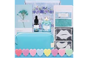 BAICAI Vanilla Birthday Pamper Gifts for Women, Relaxation Pamper Hampers Kit Self Care Package for Her, Ladies Pamper Sets for Women Gifts Birthday Present Ideas for Women Best Friend Bestie Sister Mum Girl