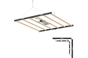 ‎VIVOSUN VIVOSUN Grow Lampe 645W Pflanzenlampe Vollspektrum Grow Light Faltbare Dimmbare Daisy Chain Wachstumslampe, VSFL6450 LED mit UR/FR-Licht für Growzelt, Growbox, Zimmerpflanzen 2,8 umol/J