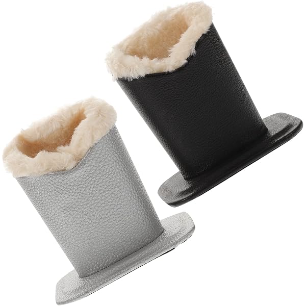 Support à Lunettes Amosfun Doublé Peluche - 12,5x12x8,3cm - Blanc - Protection Et Décoration Bureau/chevet