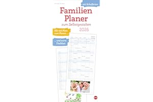 Familienplaner zum Selbstgestalten 2026: Blanko-Kalender zum Basteln mit extra Titelblatt für eine persönliche Gestaltung und viel Platz für Notizen. ... 2026. 21 x 45 cm. (Familienplaner Heye)