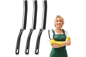 KEYAYE 3 Pièces Brosse Joint Carrelage, Brosse Nettoyage Salle de Bain, Brosse de Nettoyage des Interstices, Brosse Nettoyage pour Carrelés, Rail Coulissant, Clavier, Coins Morts, Rainures de Fenêtre