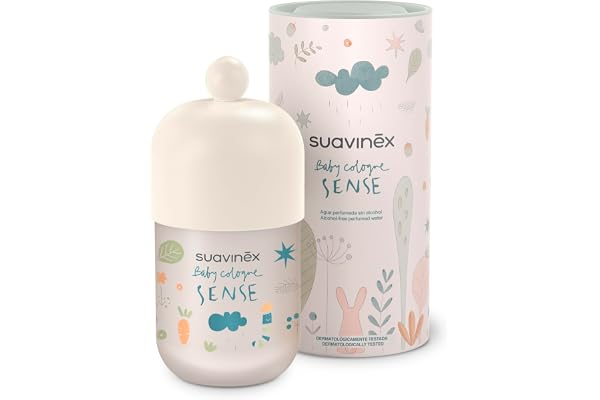 Suavinex, Baby Cologne Sense, Eau de Cologne Sans Alcool pour Bébés et Enfants, Eau Parfumée, Parfum Bébé Testé Dermatologiquement, Convient Peaux Sensibles, 94% Ingrédients Origine Naturelle, 100 ml