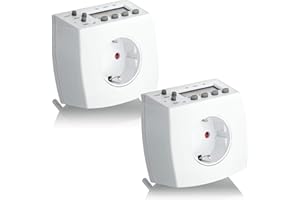 SEBSON® Zeitschaltuhr digital, programmierbar, Wochen Timer, 24h Timer, 8 Programme, Zufalls-Funktion, minutengenau, Tages-Zeitschaltuhr, max. 3680W, 2er Pack