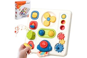 Akokie Jouet Bebe 1 an - Jouet Enfant 1 an Busy Board Montessori Âge 1 an 8 en 1 Jeux et Jouets avec Musique et Lumières Jouet Enfant 2 Ans Jouets Bebe 18 Mois Cadeau Enfants 1 2 3 an Fille Garçon