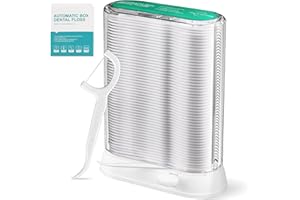 SITAYAKUMA Distributeur Automatique de Fil Dentaire, Boîte de Fil Dentaire Portable avec 100 Pièces Fils Dentaire Fin, Dental Floss Sticks pour Nettoyage Dentaire, Hygiene Bucco e Interdentaire