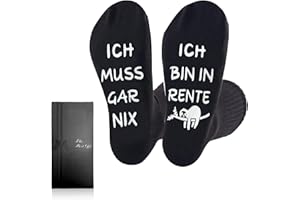 HJSSAA Rentner Geschenk Mann Frau Socken,Rente Ruhestand Geschenk,Lustige Geschenke für Männer,Renteneintritt Geschenk,Witzige Socken Ruhestand Geschenk Abschiedsgeschenk Kollegen Rente Damen Papa Mam