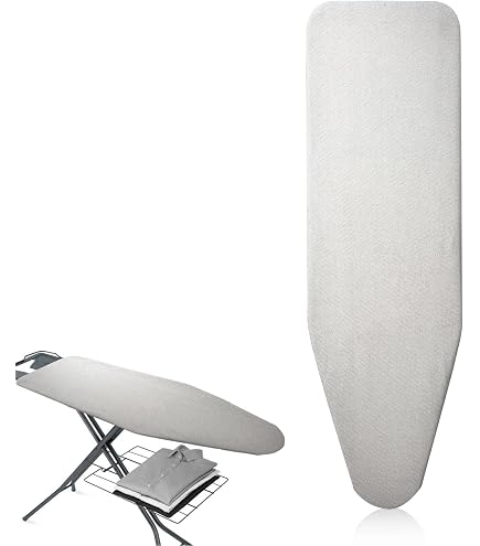WIYETY - Housse De Table à Repasser 120x40cm | Coton Anti-Brûlure | Fixation Élastique Antidérapante