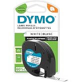 DYMO LetraTag Plastik Şerit (12 mm X 4 mt), Beyaz (59422)