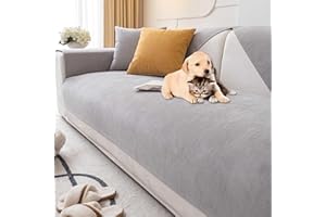 Racib Funny Fuzzy Sofa Cover For Pets Plush,Non Slip Corner Sofa Cover For Dogs2/3/4 Apply To Sofa Covers L Shape Slipcovers Waterproof(#13,90 * 120cm)