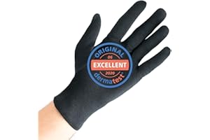 WELL B4 Guantes de algodón negro, guantes hidratantes, guantes de hilo hechos de 100% algodón para su protección cuando tenga la piel seca, 2 pares, negro, tamaño S